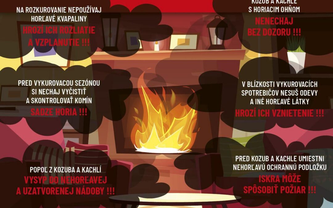 Bezpečné vykurovanie DOMA aj na PRACOVISKU: Predchádzajme požiarom počas vykurovacej sezóny